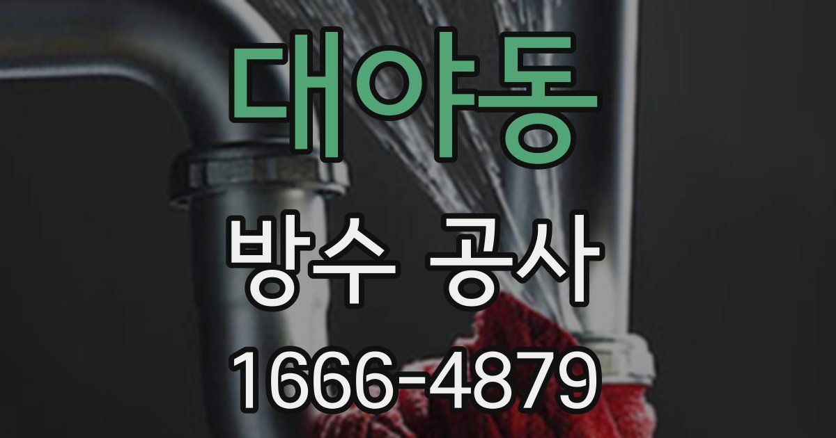 대야동 방수 공사