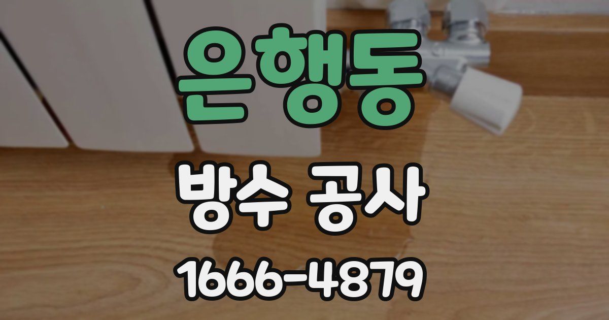 은행동 방수 공사