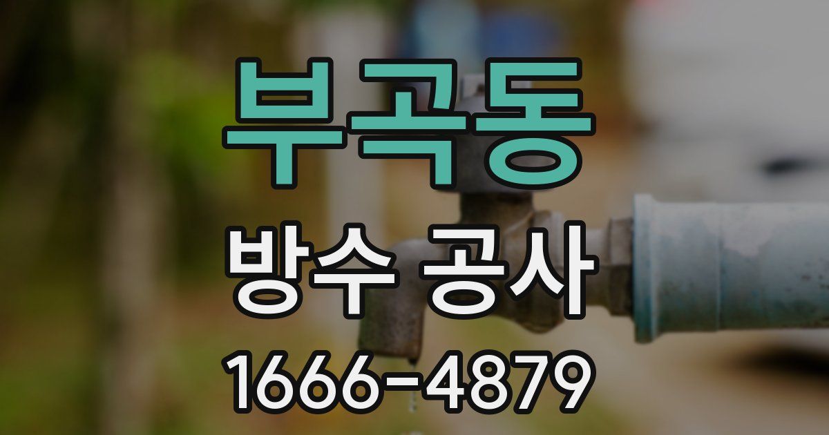 부곡동 방수 공사