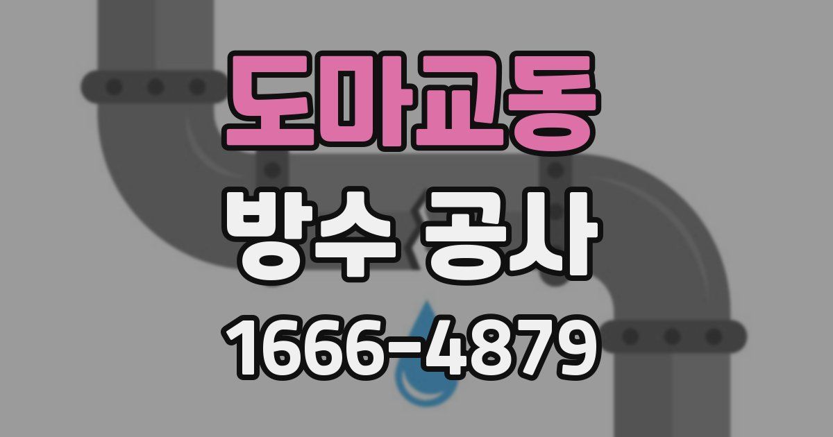 도마교동 방수 공사