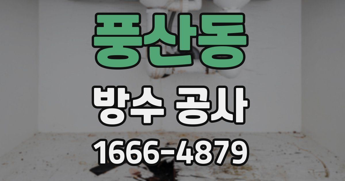 풍산동 방수 공사