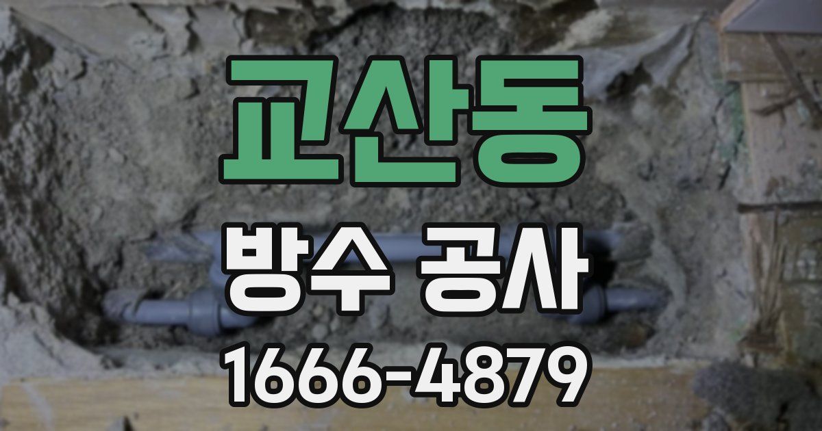 교산동 방수 공사