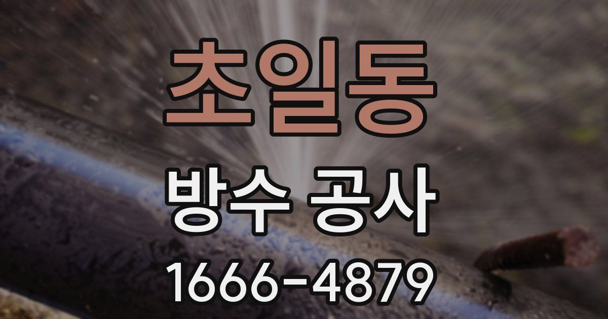 초일동 방수 공사