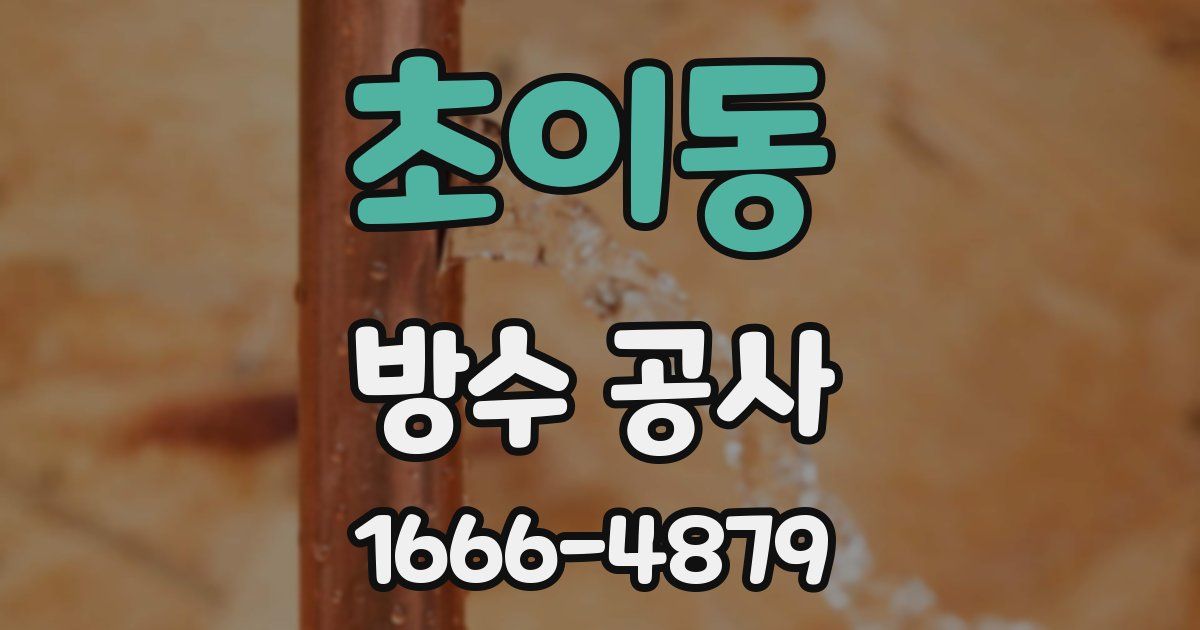 초이동 방수 공사