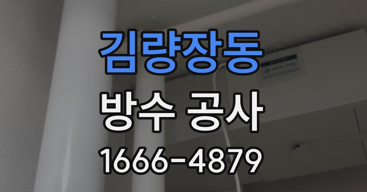김량장동 방수 공사
