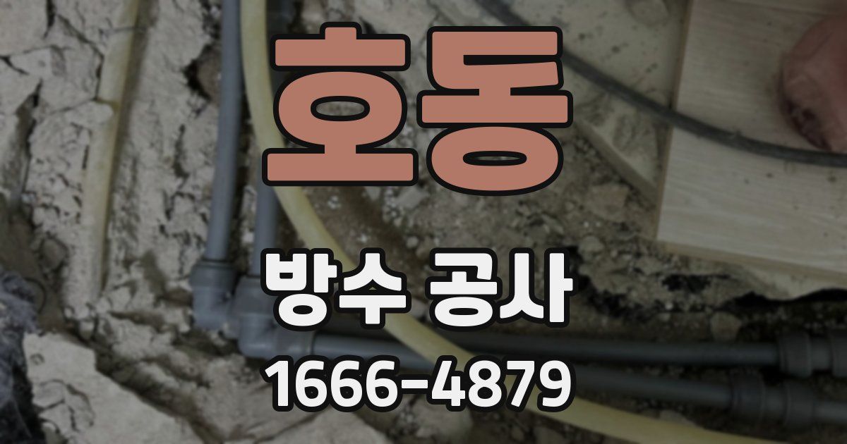 호동 방수 공사