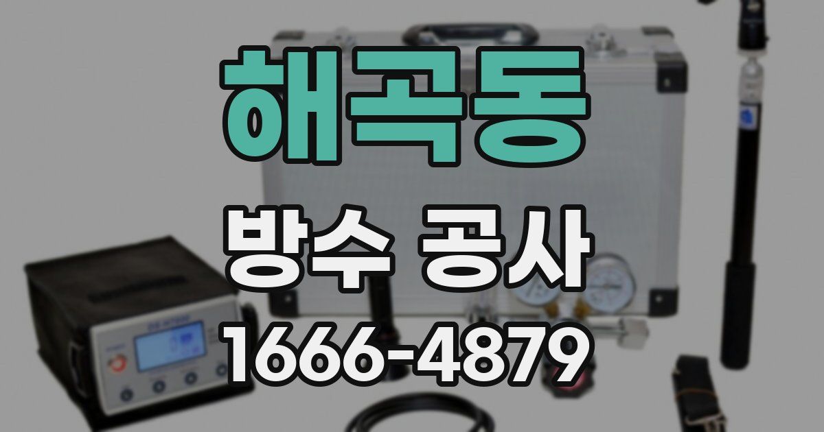 해곡동 방수 공사