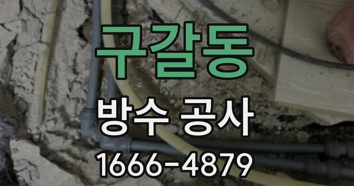구갈동 방수 공사