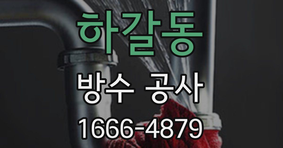 하갈동 방수 공사