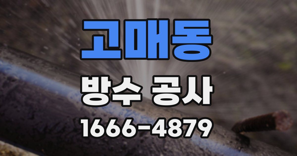 고매동 방수 공사