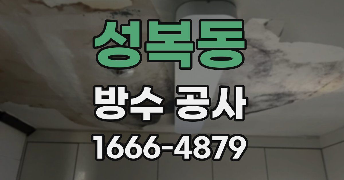 성복동 방수 공사