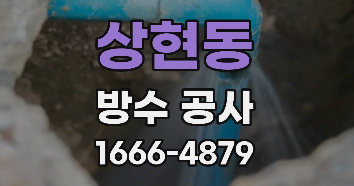 상현동 방수 공사