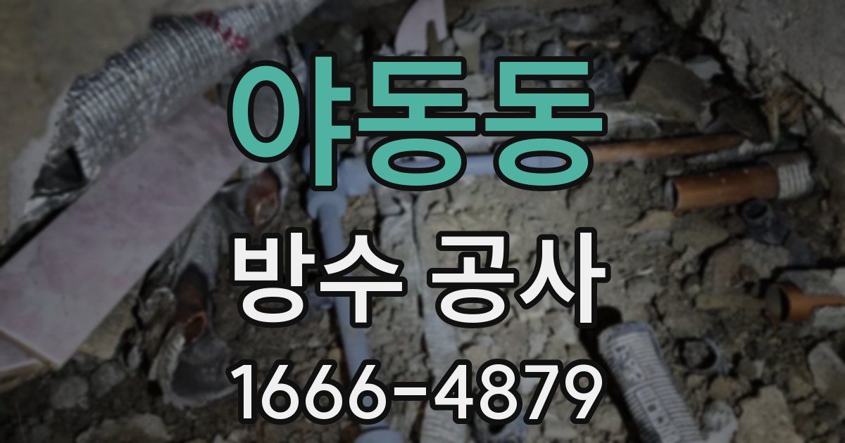 야동동 방수 공사