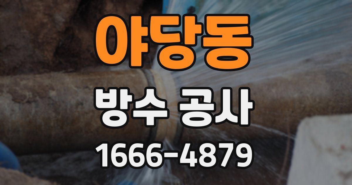 야당동 방수 공사