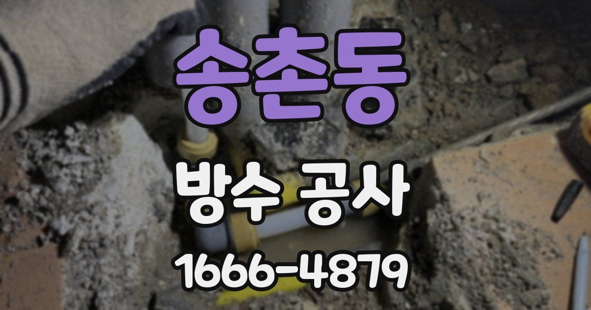 송촌동 방수 공사