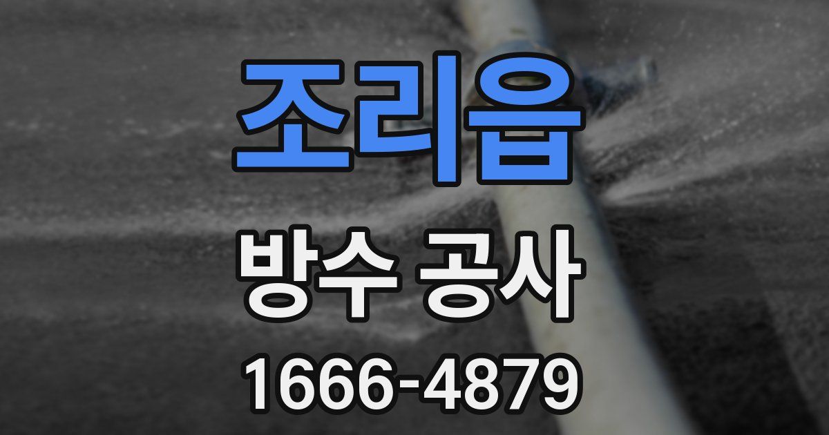 조리읍 방수 공사
