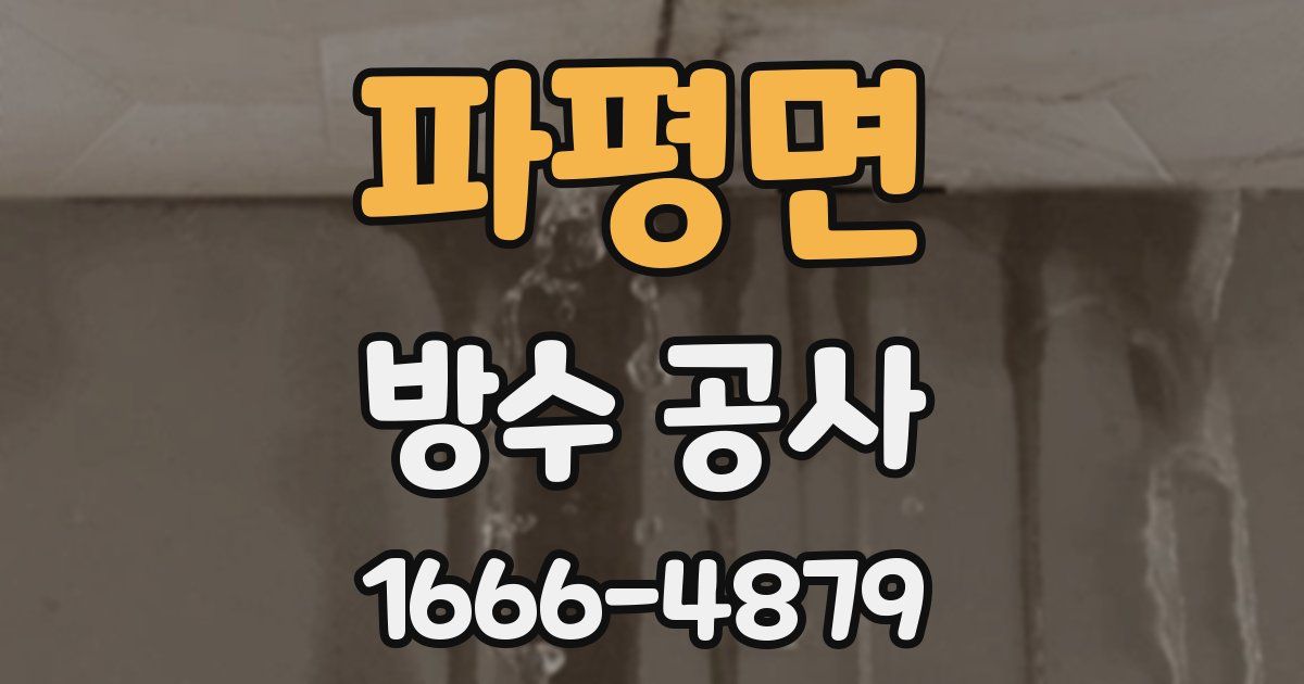 파평면 방수 공사