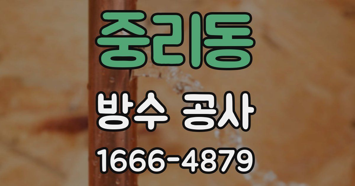 중리동 방수 공사