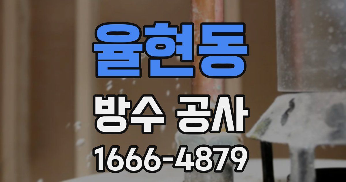 율현동 방수 공사