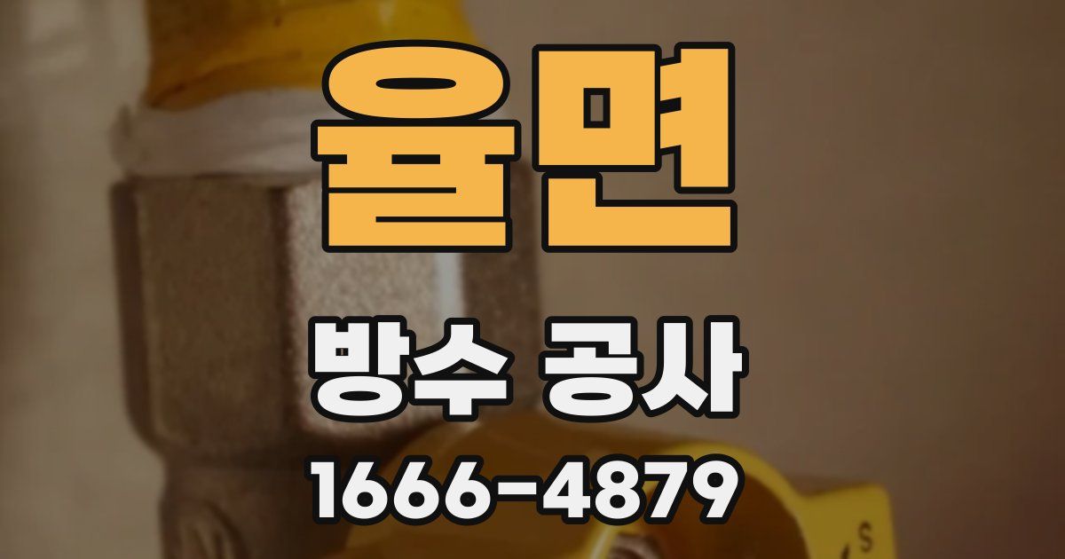 율면 방수 공사