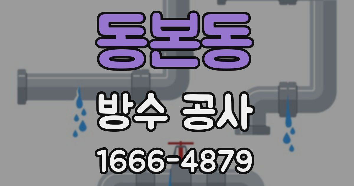 동본동 방수 공사