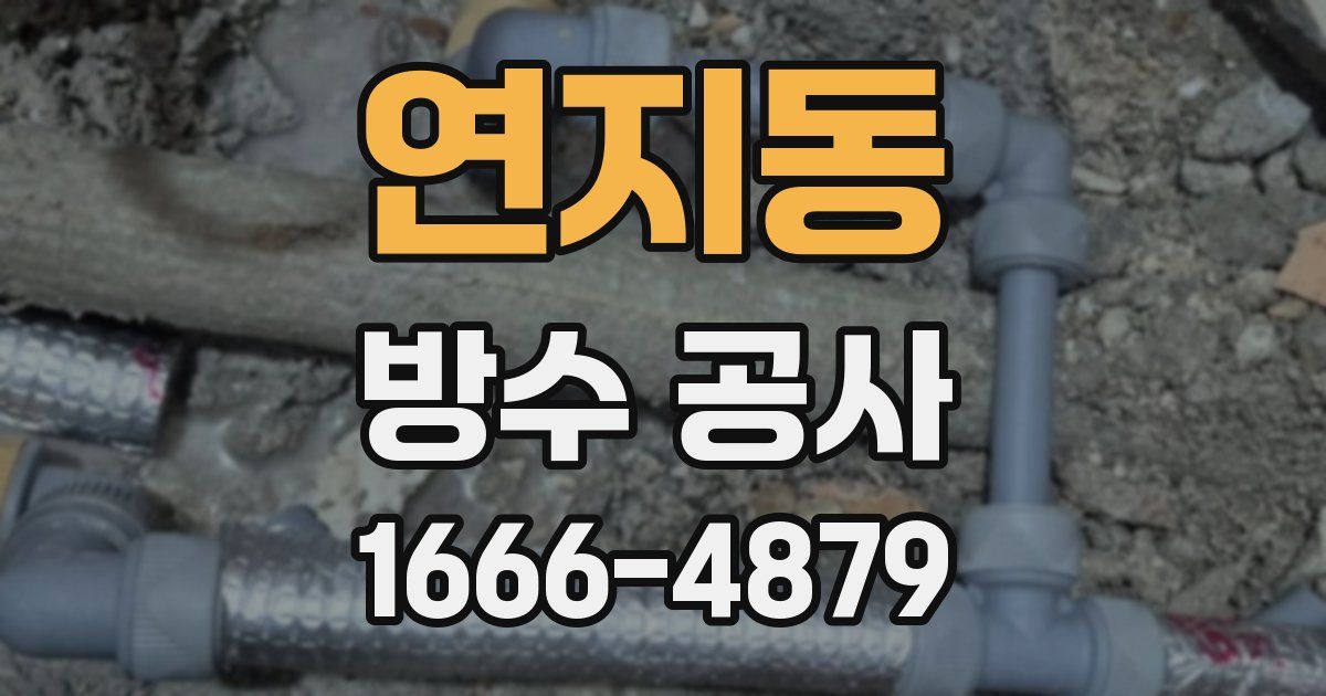 연지동 방수 공사