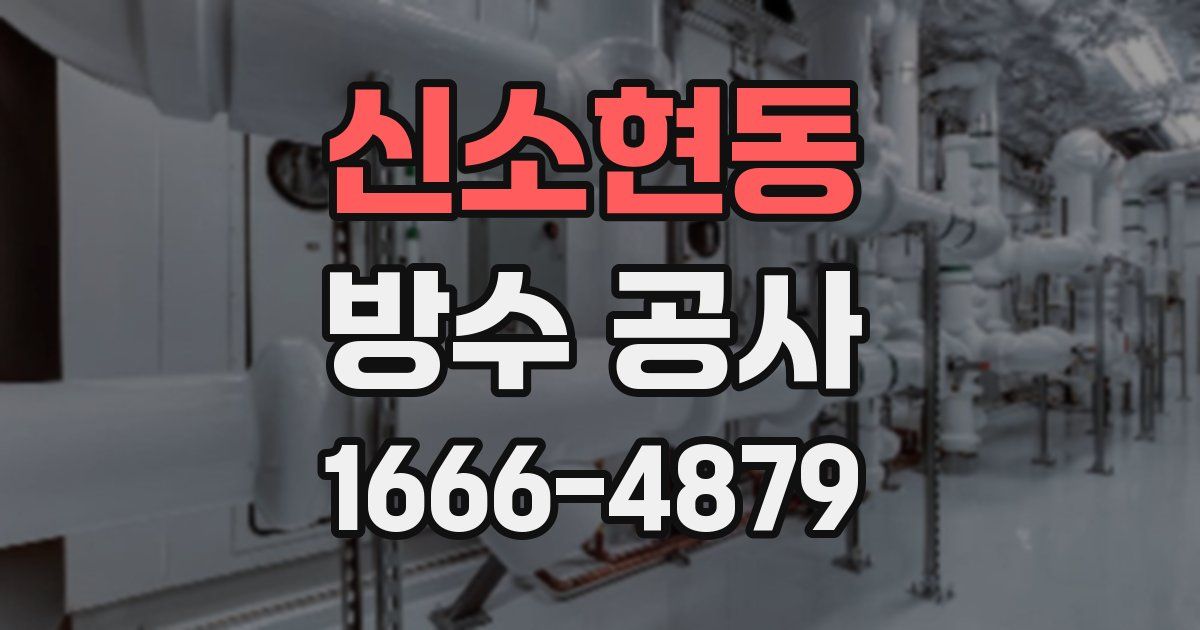 신소현동 방수 공사