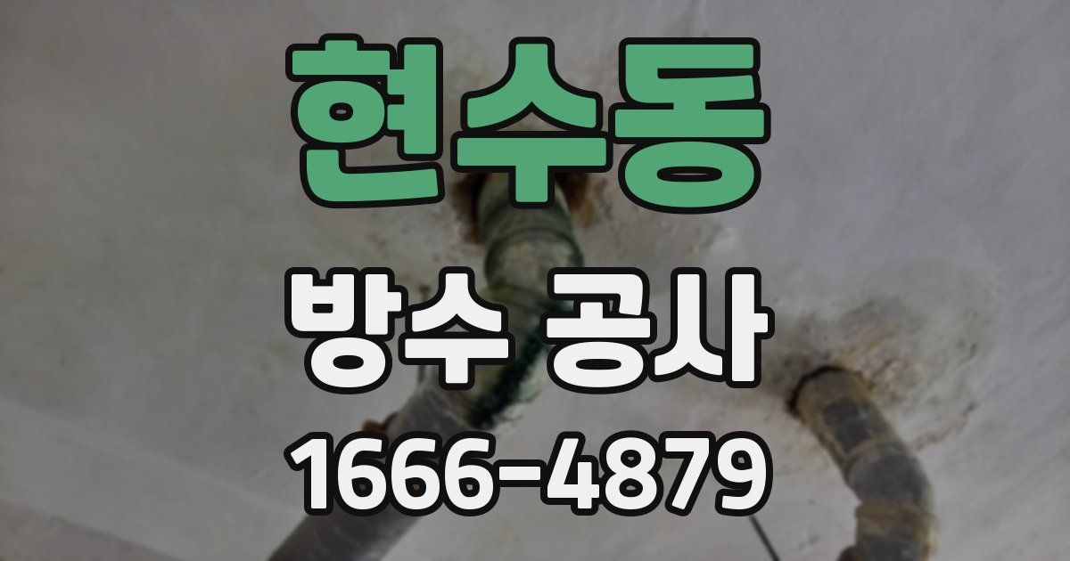 현수동 방수 공사