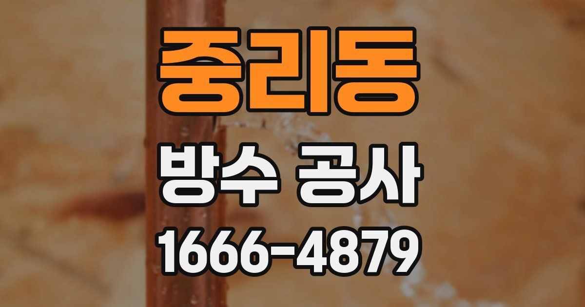 중리동 방수 공사