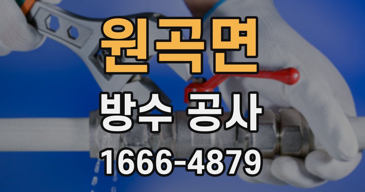 원곡면 방수 공사
