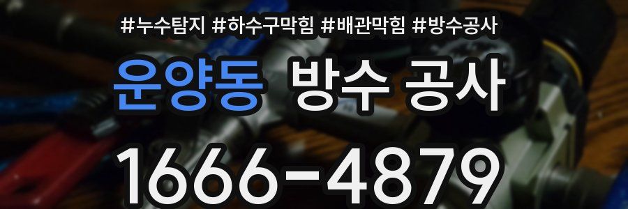 운양동 방수 공사