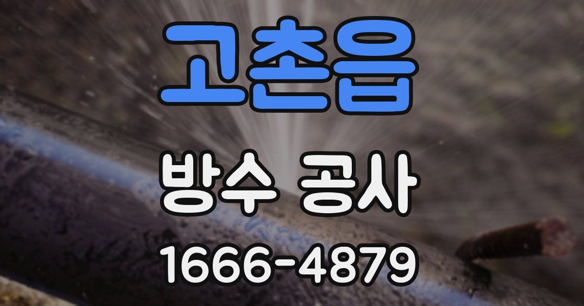 고촌읍 방수 공사
