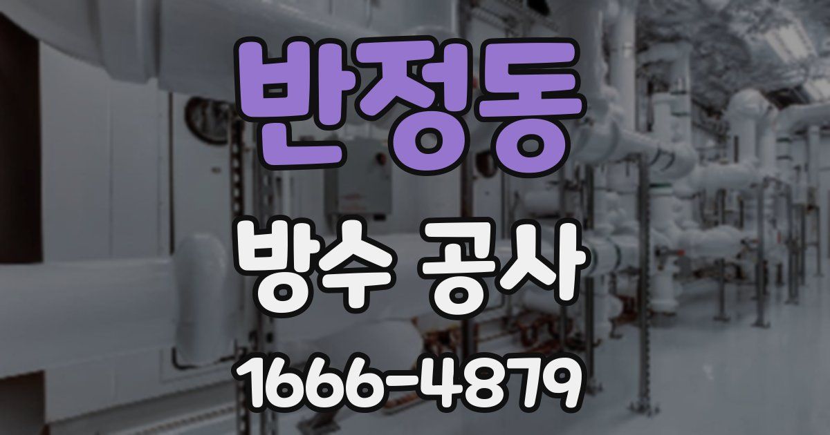 반정동 방수 공사