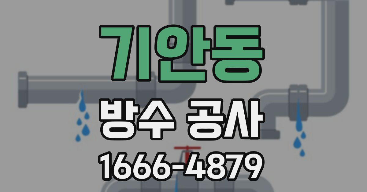 기안동 방수 공사