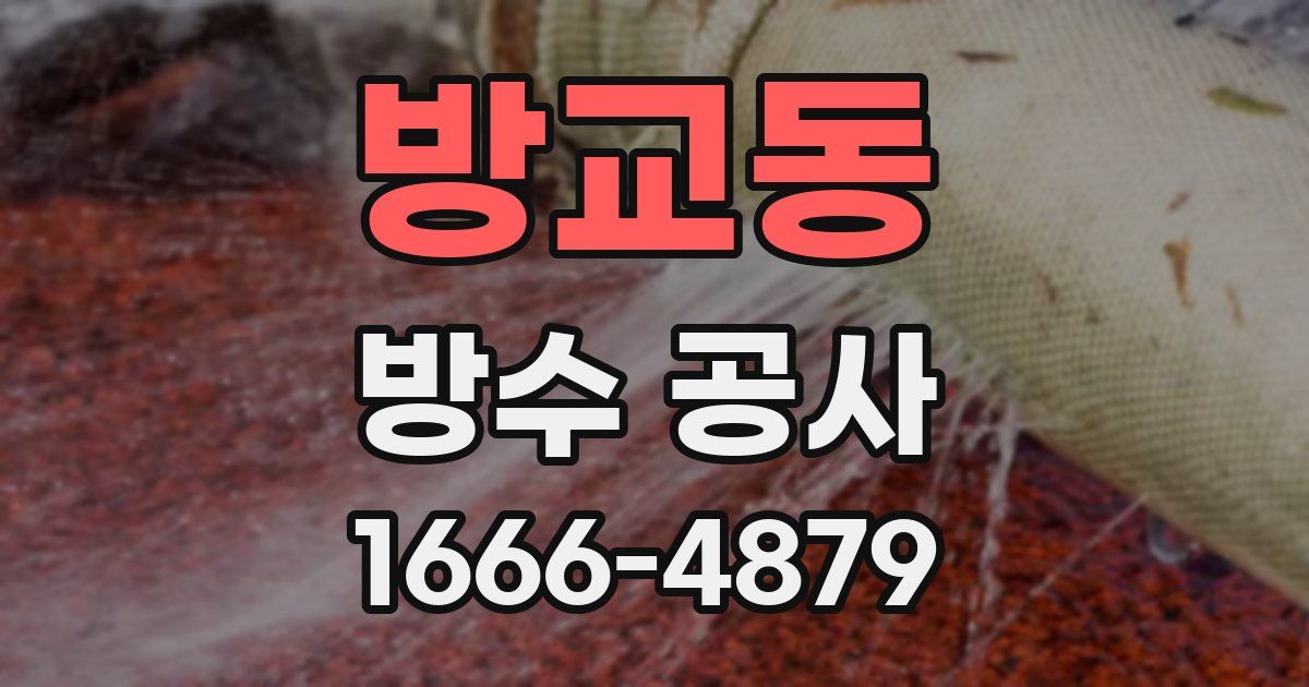 방교동 방수 공사