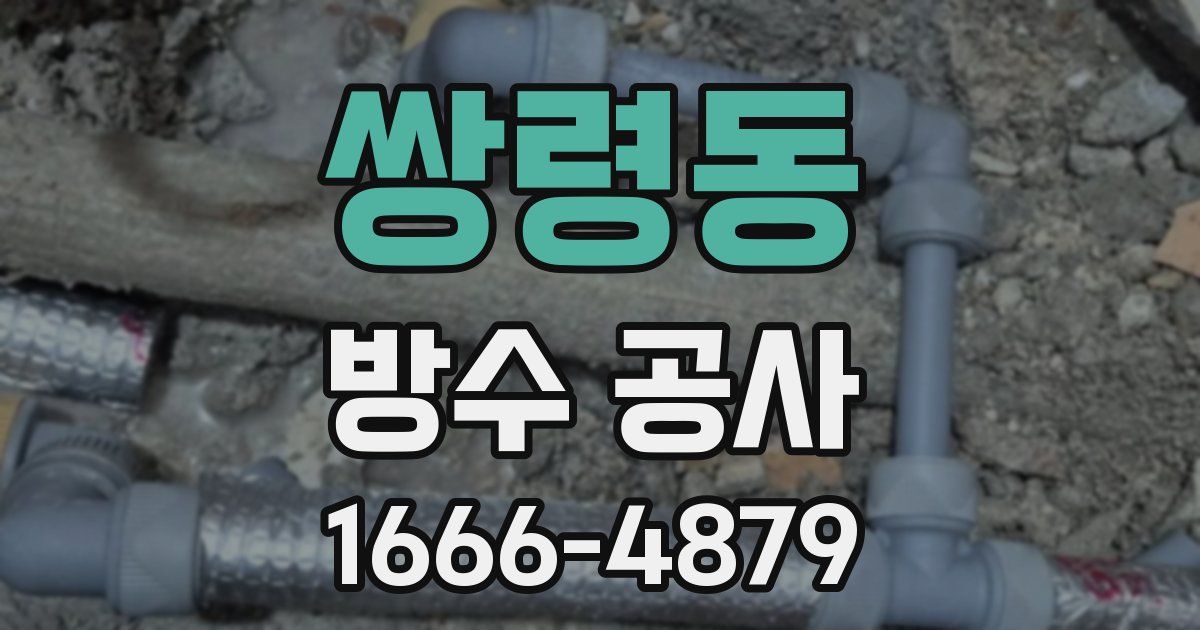 쌍령동 방수 공사
