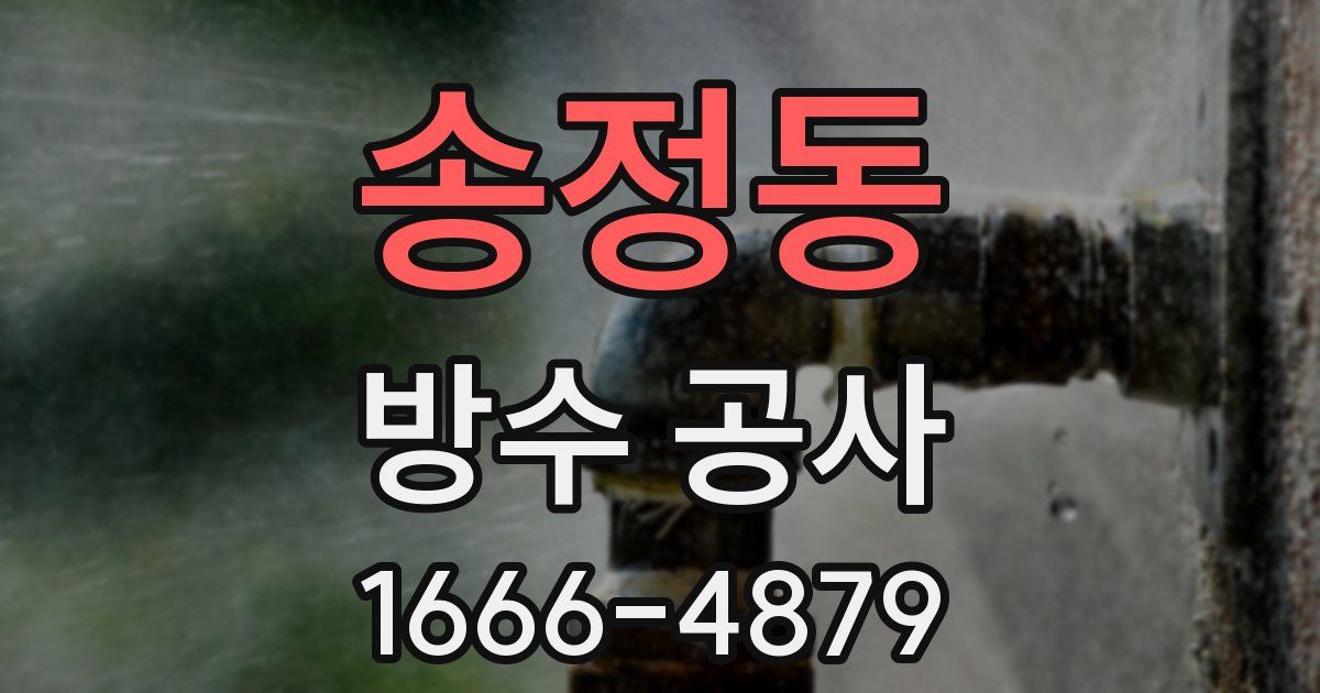 송정동 방수 공사