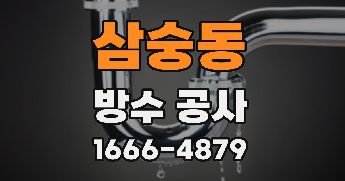 삼숭동 방수 공사