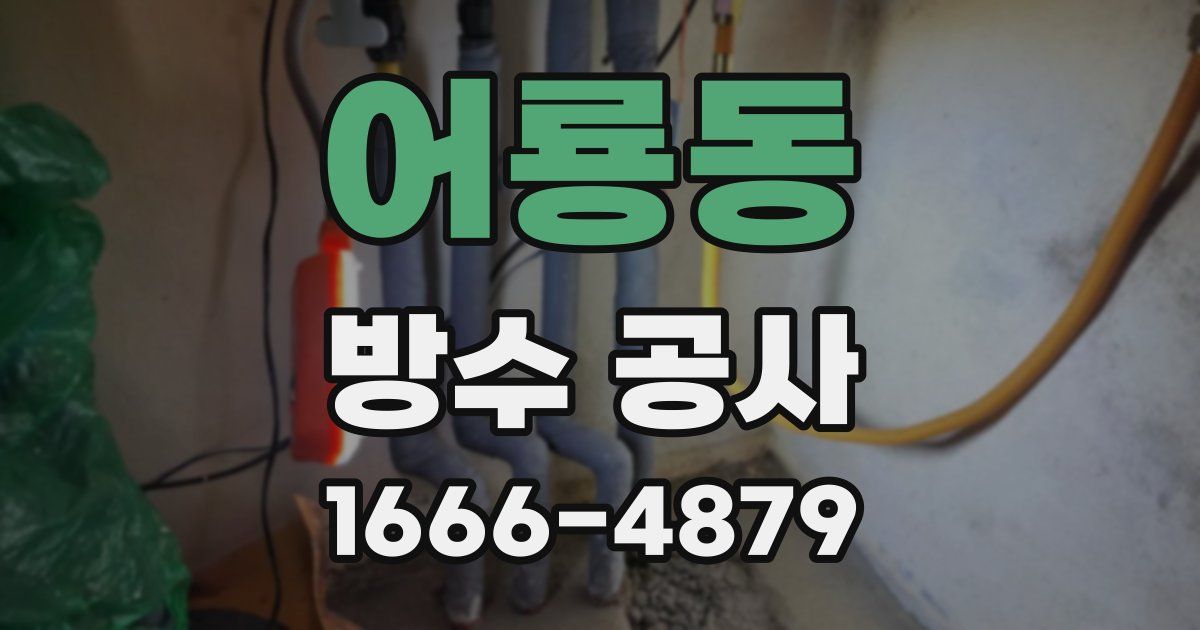 어룡동 방수 공사