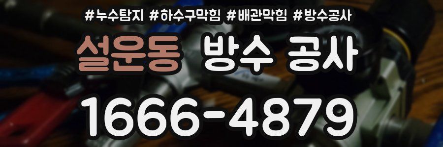 설운동 방수 공사