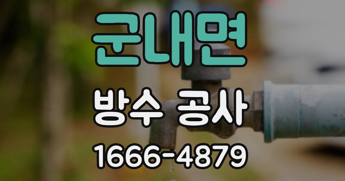 군내면 방수 공사