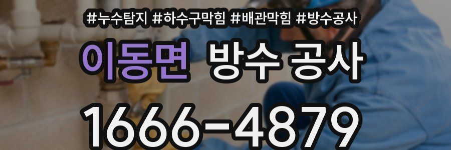 이동면 방수 공사