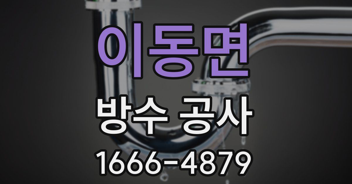 이동면 방수 공사