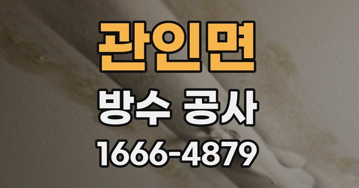 관인면 방수 공사
