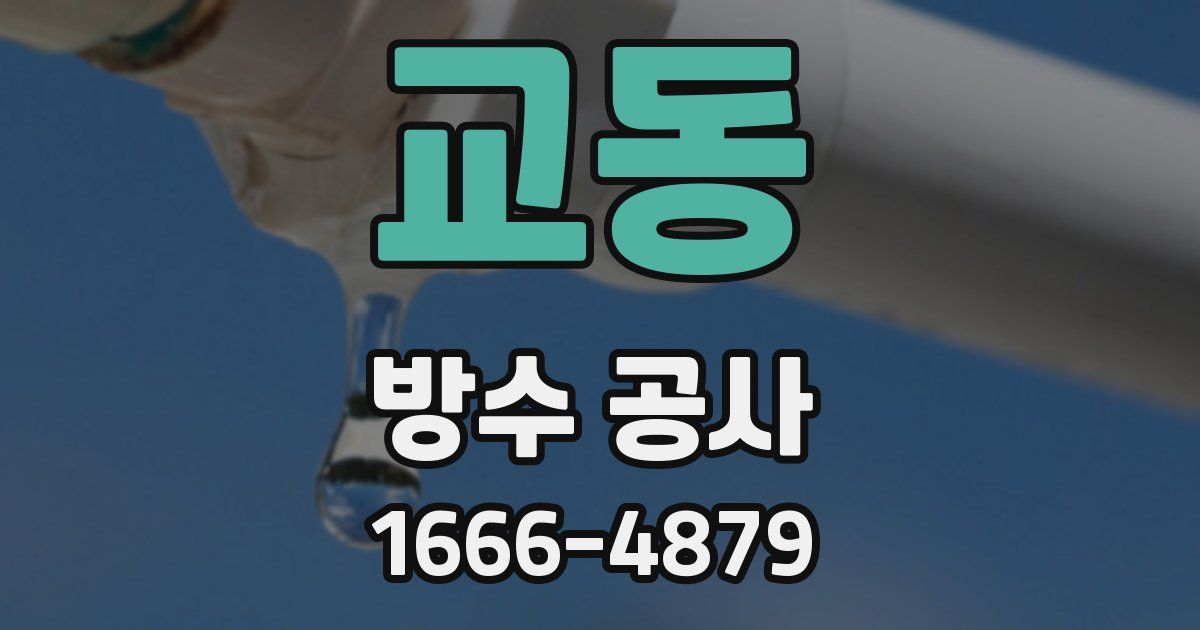 교동 방수 공사