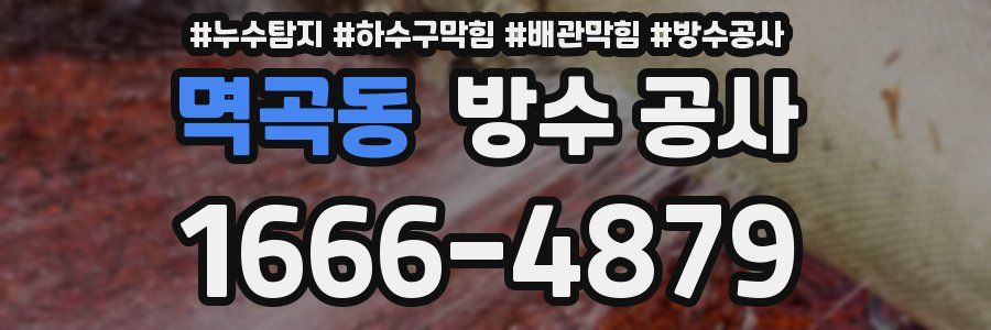 멱곡동 방수 공사