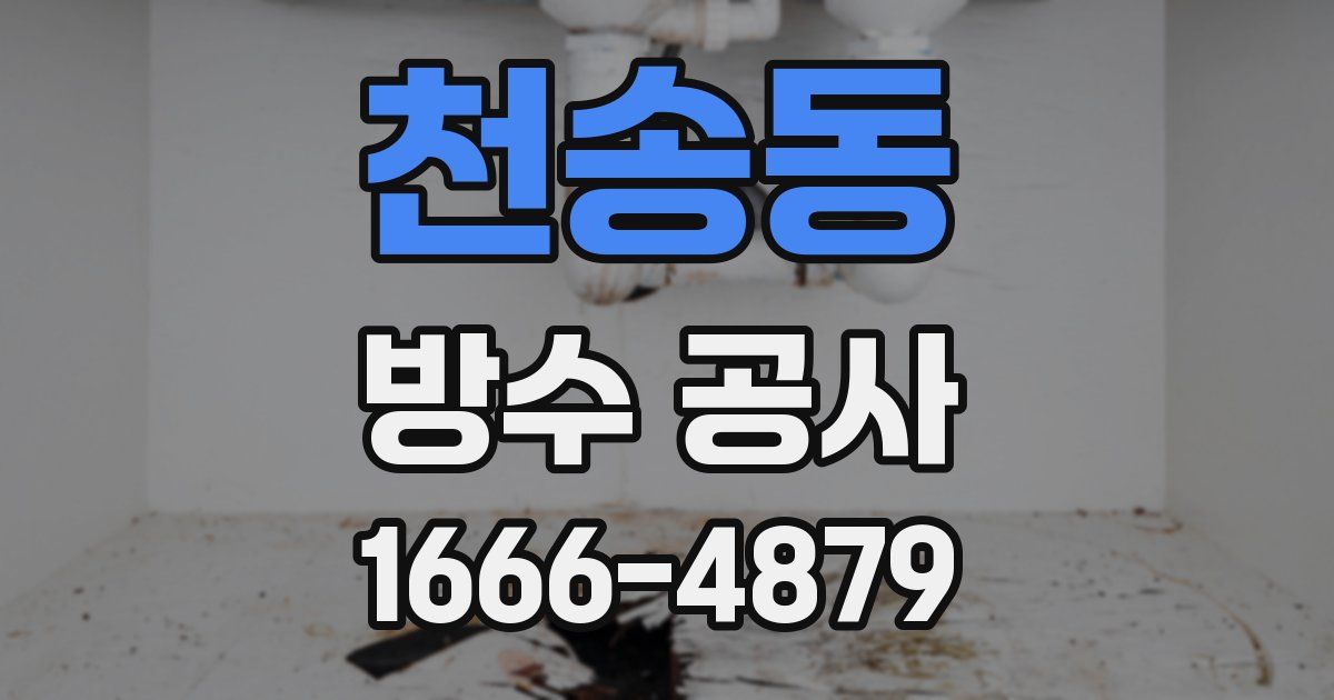 천송동 방수 공사