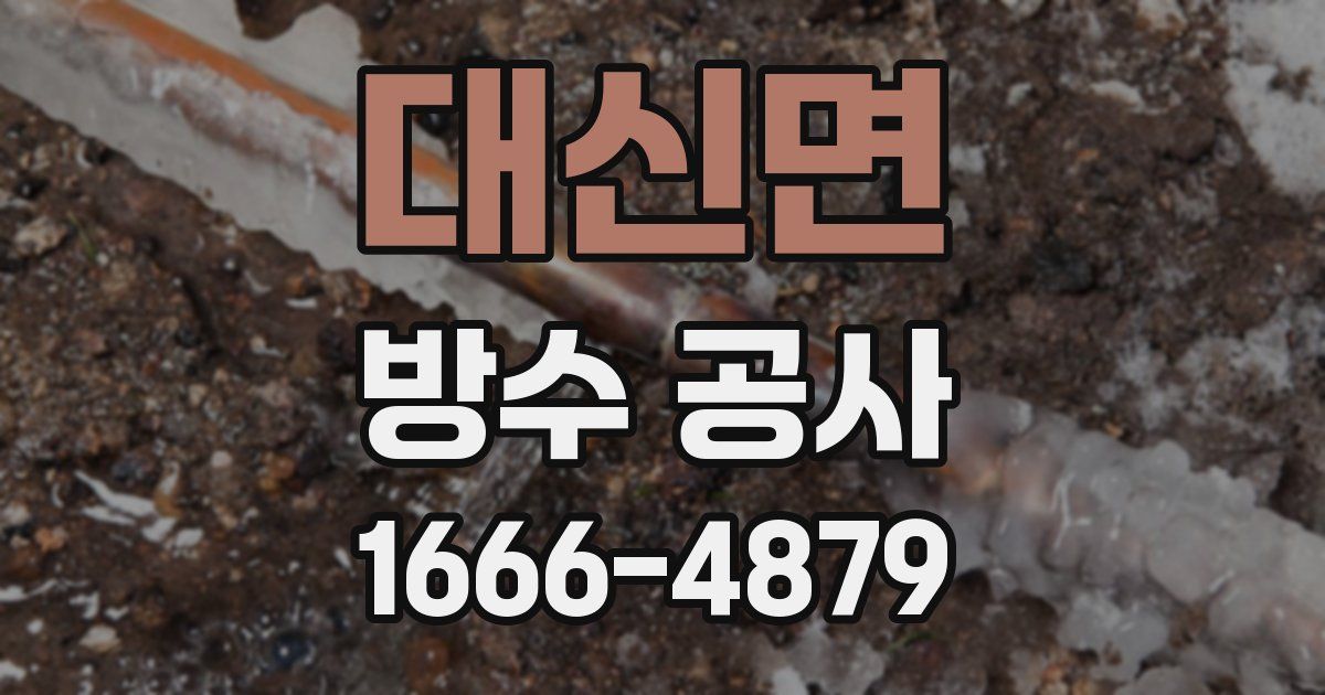 대신면 방수 공사