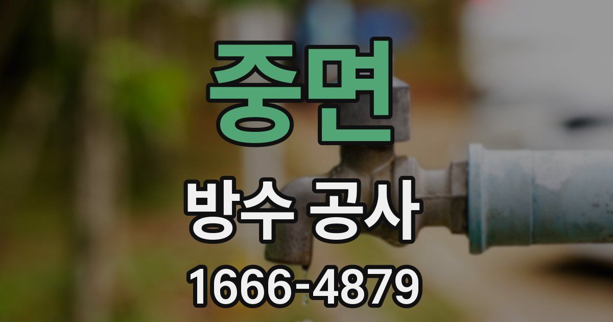 중면 방수 공사