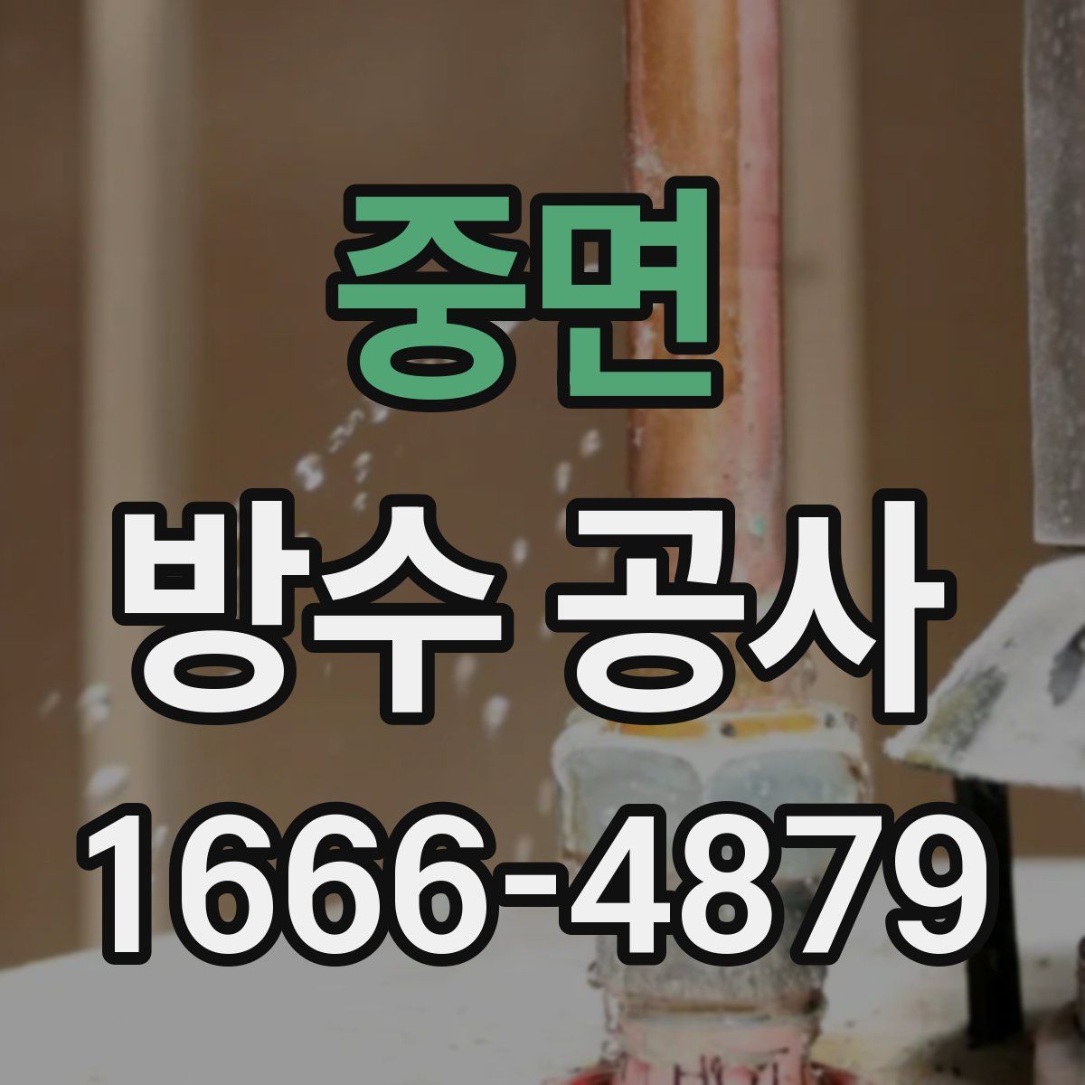 중면 방수 공사